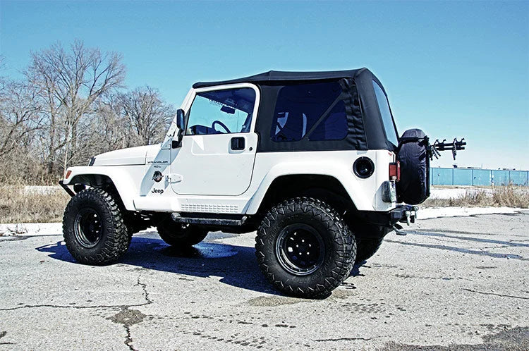 Rough Country Soft Top | Replacement | Black | Full Doors | Jeep Wrangler TJ 4WD (97-06) RC85020.35 - Top View