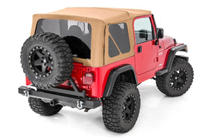 Rough Country Soft Top | Replacement | Spice | Half Doors | Jeep Wrangler TJ 4WD (97-06) RC85350.70 - Main Product View