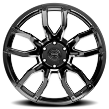 Load image into Gallery viewer, Rough Country Torque Impact | Gloss Black w/Milled Accents | 20x9 | 6x5.5 | -12mm TW403C-20908333-12 - Installation View