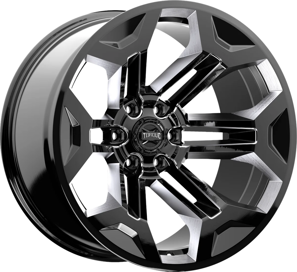 Rough Country Torque Pulse | Gloss Black | 20x9 | 6x5.5 | -12mm TW405C-20908333-12 - Side View