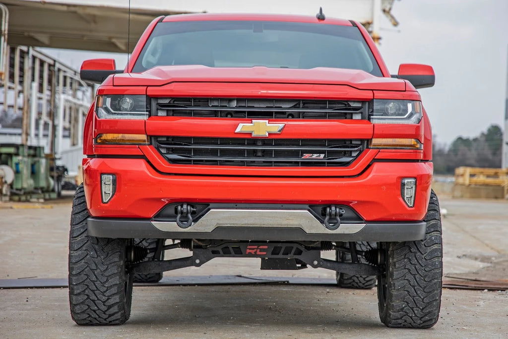 Rough Country Tow Hook Brackets | Chevy Silverado 1500 2WD/4WD (2014-2018 & Classic) RS169 - Installation View