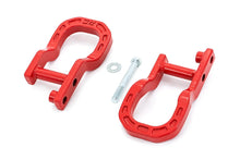 Load image into Gallery viewer, Rough Country Tow Hooks | Forged | Red | Chevy Silverado 1500 2WD/4WD (2014-2018 & Classic) RS134 - Side View