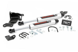 Rough Country V2 Steering Stabilizer | Dual | 2.5-8 Inch Lift | Jeep Gladiator JT/Wrangler JL (18-24) 8730470