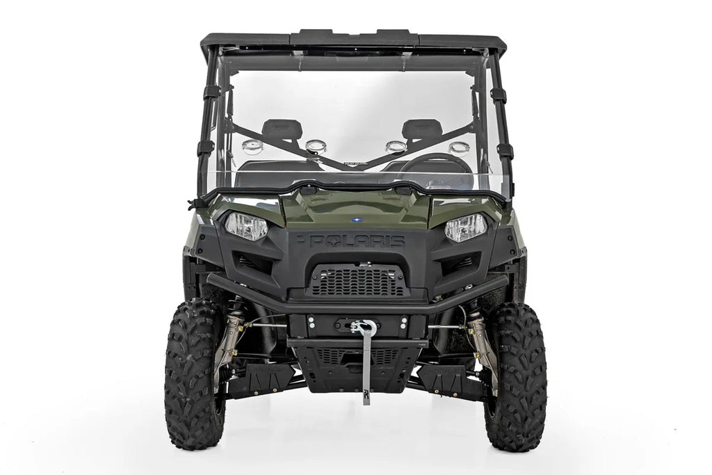 Rough Country Vented Full Windshield | Scratch Resistant | Polaris Ranger 570 98162310 - Side View