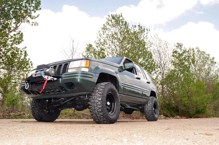 Rough Country Winch Mounting Plate | Jeep Grand Cherokee ZJ 4WD (1993-1998) 1049 - Installation View