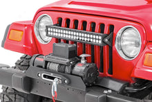 Load image into Gallery viewer, Rough Country Winch Mounting Plate | Jeep Wrangler TJ (97-06)/Wrangler Unlimited (04-06) 1189 - Installation View