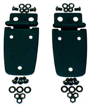 Rugged Ridge 97-06 Jeep Wrangler Black Hood Hinges - Main Product View