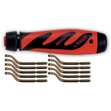 Load image into Gallery viewer, SHAVIV Bonus Pack Handle Plus 10 E100 Blades 29250