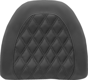 Saddlemen Tour-Pak® Backrest Pad Cover - Lattice Stitched - Black 88-11884LS - Main Product View