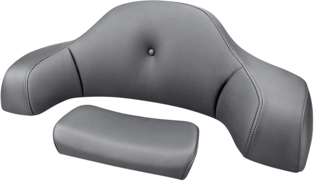 Saddlemen Tour-Pak® Backrest Pad Cover - Lattice Stitched - Black 88-11884LS - Side View