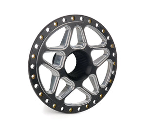 Sander Engineering Wheel Center Sprint 24 Spline Black S15-7060BM-24