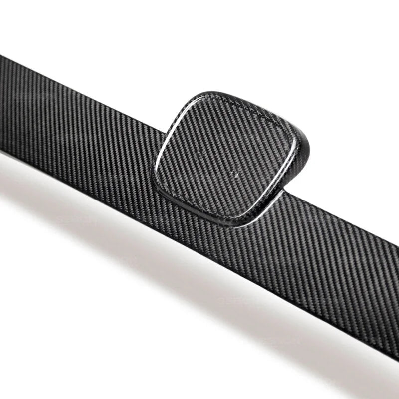 Seibon 2016+ Honda Civic 4DR Carbon Fiber OE Trunk Garnish - Side View