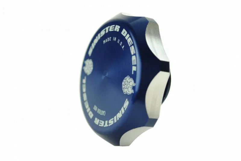 Sinister Diesel 03-07 Ford 6.0L Billet Blue Cap Kit - Additional View 8