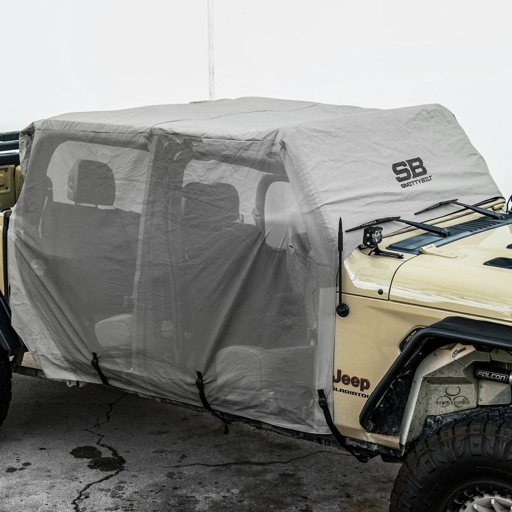 Smittybilt Cab Cover w/ Door Flaps - Gray (20+ JT) 1081 - Additional View 5