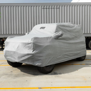 Smittybilt Full Car Cover w/ Storage Bag, Lock & Cable - Gray (21+ Bronco 4DR) 955 - Main Product View
