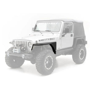 Smittybilt XRC Front Tube Fenders w/ 3" Flare - Textured Black (97-06 TJ) 76873