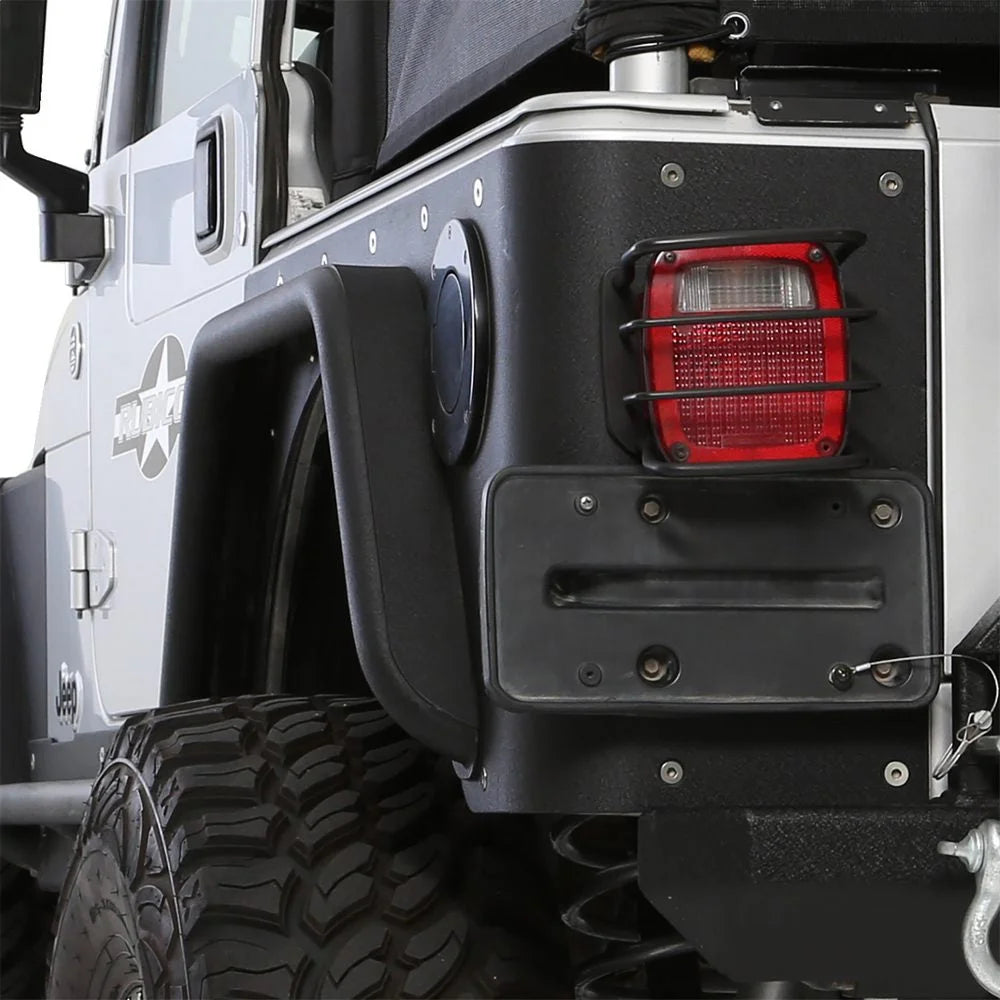 Smittybilt XRC Rear 3" Fender Flate Pair - Textured Black (97-06 TJ) 76875 - Additional View 6