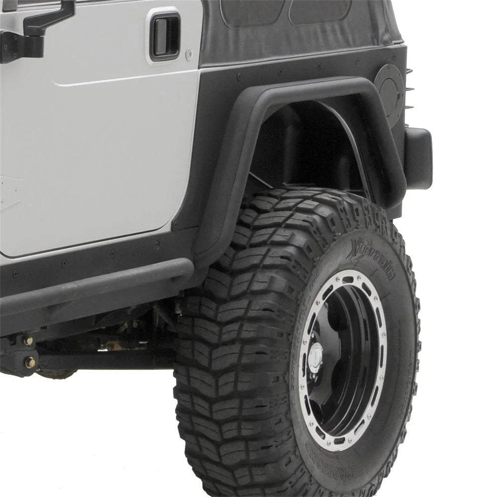 Smittybilt XRC Rear 3" Fender Flate Pair - Textured Black (97-06 TJ) 76875 - Additional View 7
