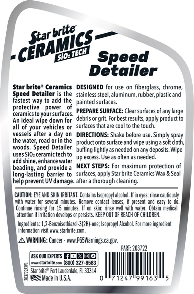Star brite Ceramic Speed Detailer - 22 U.S. fl oz 203722 - Side View