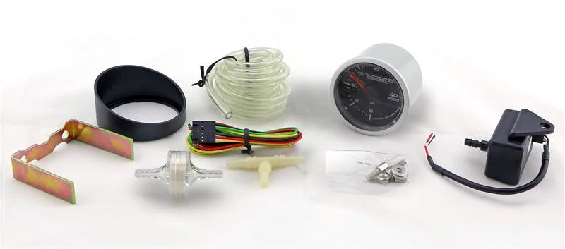 Turbosmart Vaccum/Boost Gauge 30psi 52mm - 2 1/16 (Stepper Motor) - Side View