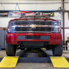 Load image into Gallery viewer, Wehrli 15-19 Chevrolet 2500/3500 Front Bumper Valance Filler Panel Kit w/Tow Hooks - Raw Finish - Installation View
