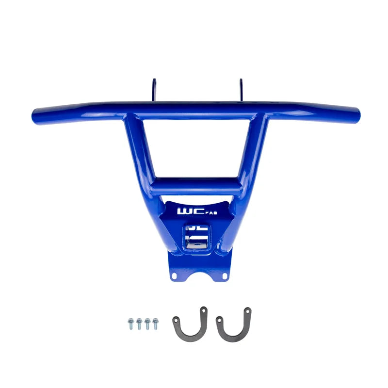 Wehrli 19-22 Honda Talon X/R Rear Bumper with Receiver Hitch - Talon Blue - Side View