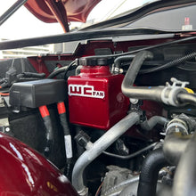 Load image into Gallery viewer, Wehrli 19-23 Cummins 6.7L Upper Coolant Pipe - WCFab Red - Side View