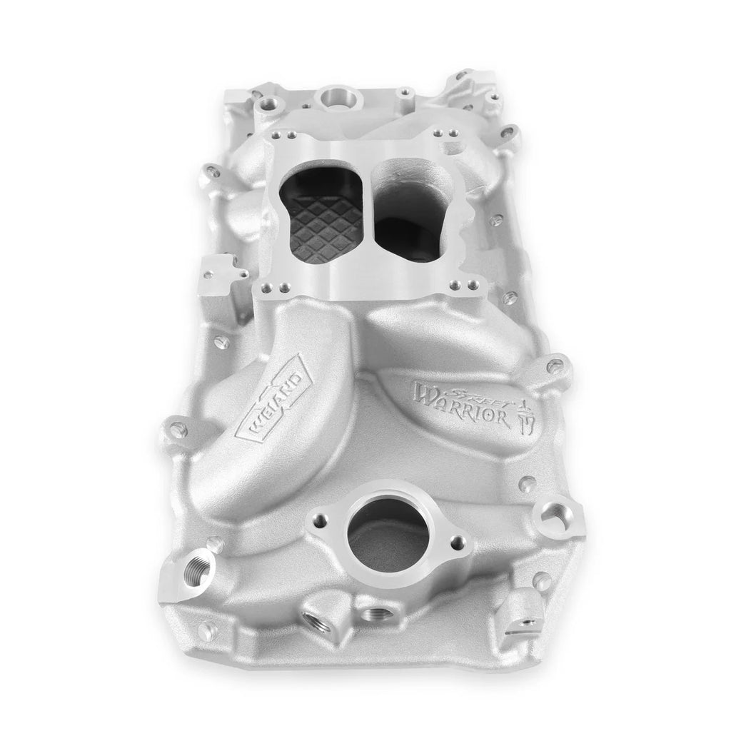 Weiand Street Warrior™ Intake Manifold 396-454ci engines with Peanut Port Heads 8122WND - Side View