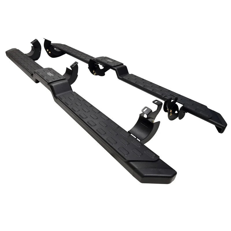 Westin 05-23 Toyota Tacoma DC HDX Running Boards - Tex. Blk - Back View