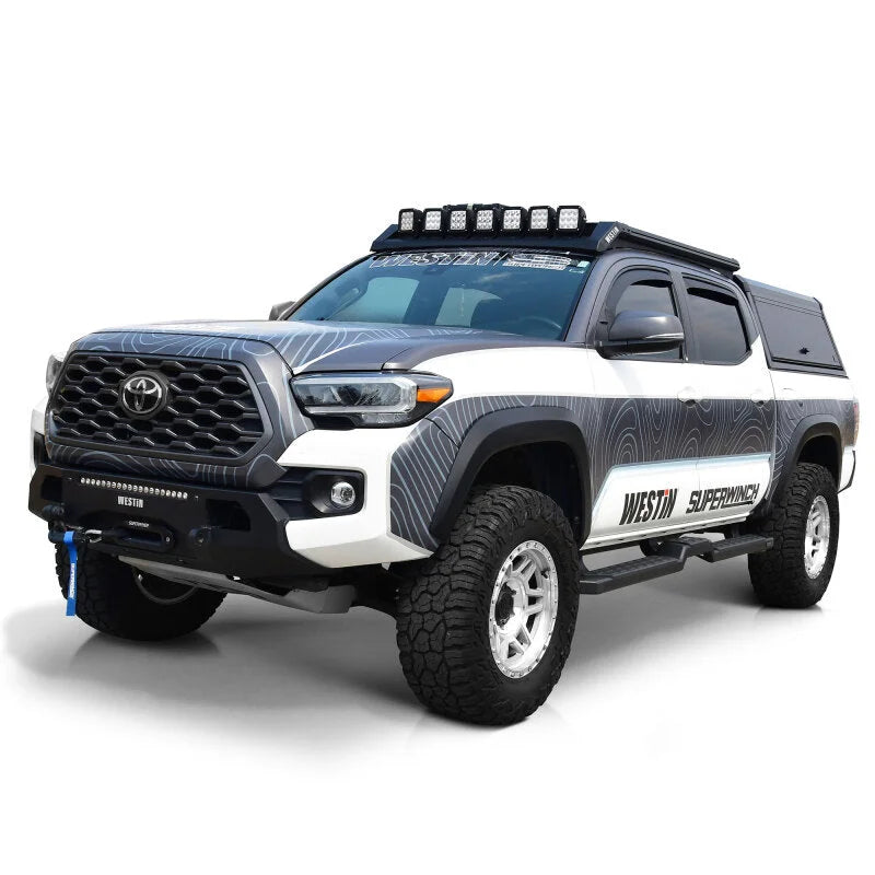Westin 05-23 Toyota Tacoma DC HDX Running Boards - Tex. Blk - Installation View