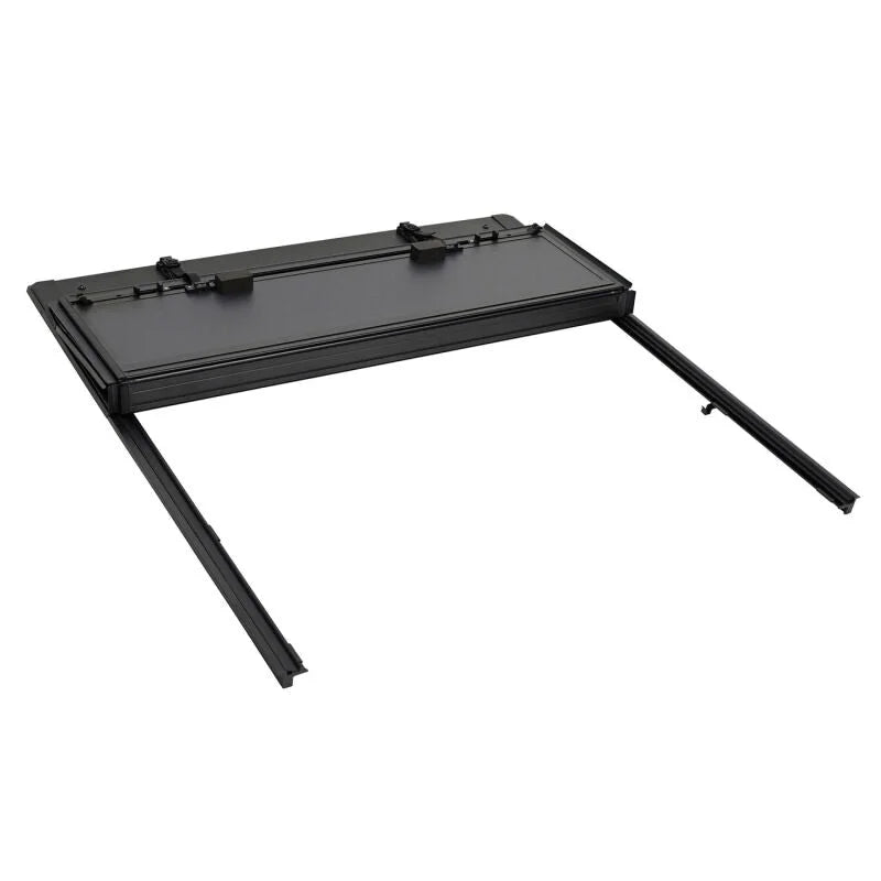 Westin 07-21 Toyota Tundra 5ft 7in Bed Hard Tri-Fold Tonneau Cover - Black - Side View