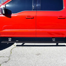 Load image into Gallery viewer, Westin 15-23 Ford F-150 SuperCrew / 17-23 F-250/350 CrewCab Pro-e Running Boards - Tex. Blk - Back View