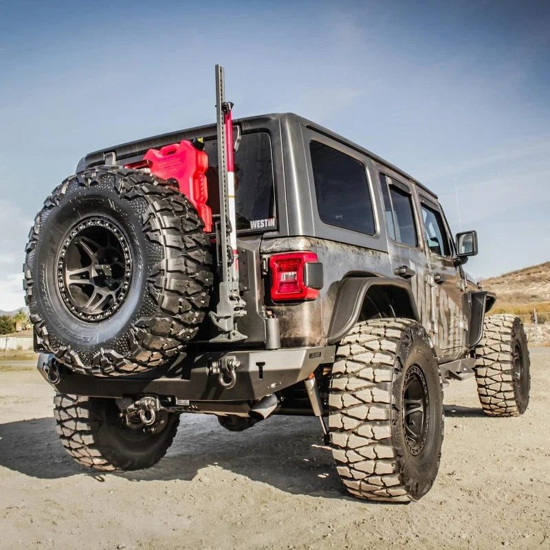 Westin 18-21 Jeep Wrangler JL (Excl. JK) Tire Carrier - Side View