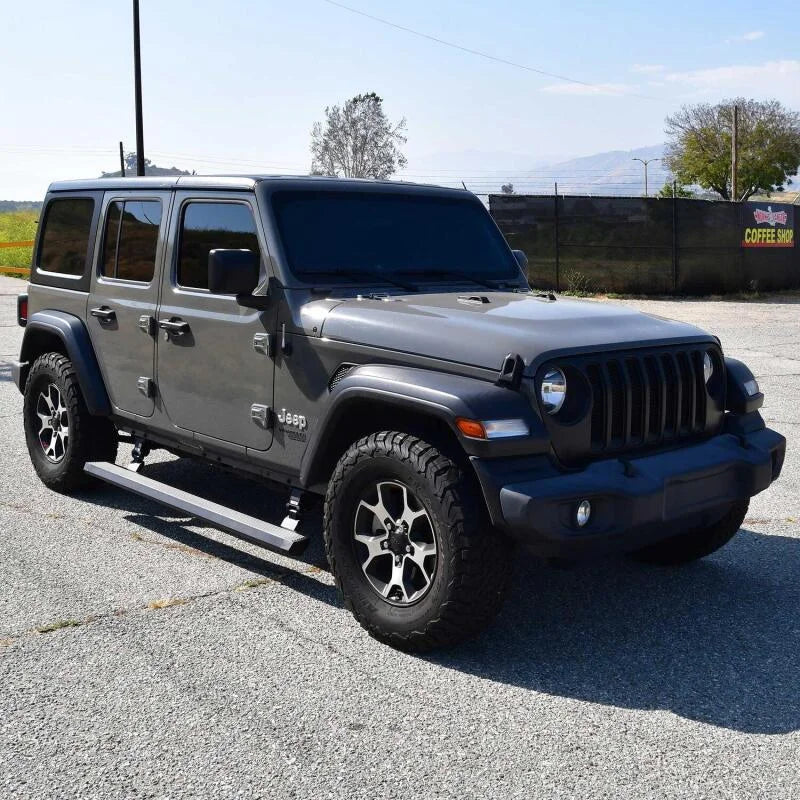 Westin 18-24 Jeep Wrangler JL Unlimited 4dr Pro-e Running Boards - Tex. Blk - Side View