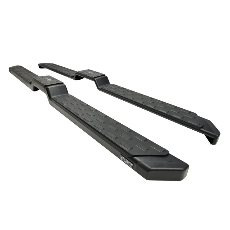 Westin 19-24 Chevrolet Silverado / GMC Sierra 1500 DC (Excl. LD/LTD) HDX Running Boards - Tex. Blk - Installation View