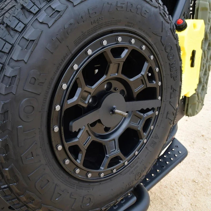 Westin 19-24 Mercedes-Benz Sprinter XTS Rear Tire Carrier - Installation View