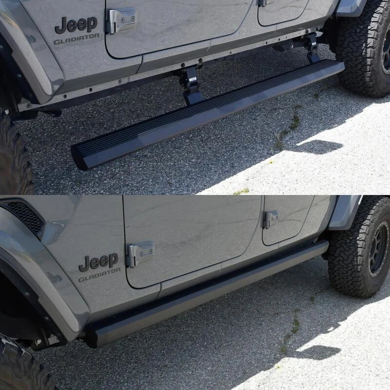 Westin 20-24 Jeep Gladiator Pro-e Running Boards - Tex. Blk - Installation View