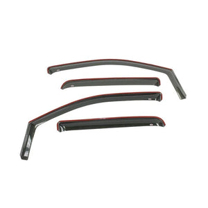 Westin 2005-2017 Nissan Frontier 4dr Wade In-Channel Wind Deflector 4pc - Smoke - Main Product View