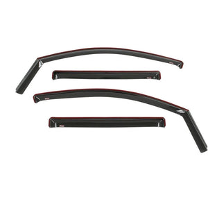 Westin 2016-2018 Nissan Titan XD/Titan Wade In-Channel Wind Deflector 4pc - Smoke - Main Product View