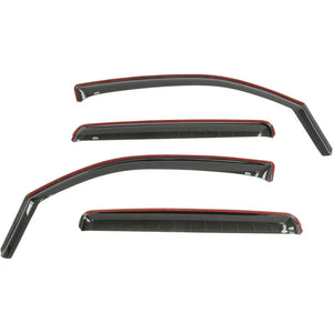 Westin 2016-2018 Toyota Tacoma Double Cab 4dr Wade In-Channel Wind Deflector 4pc - Smoke - Main Product View