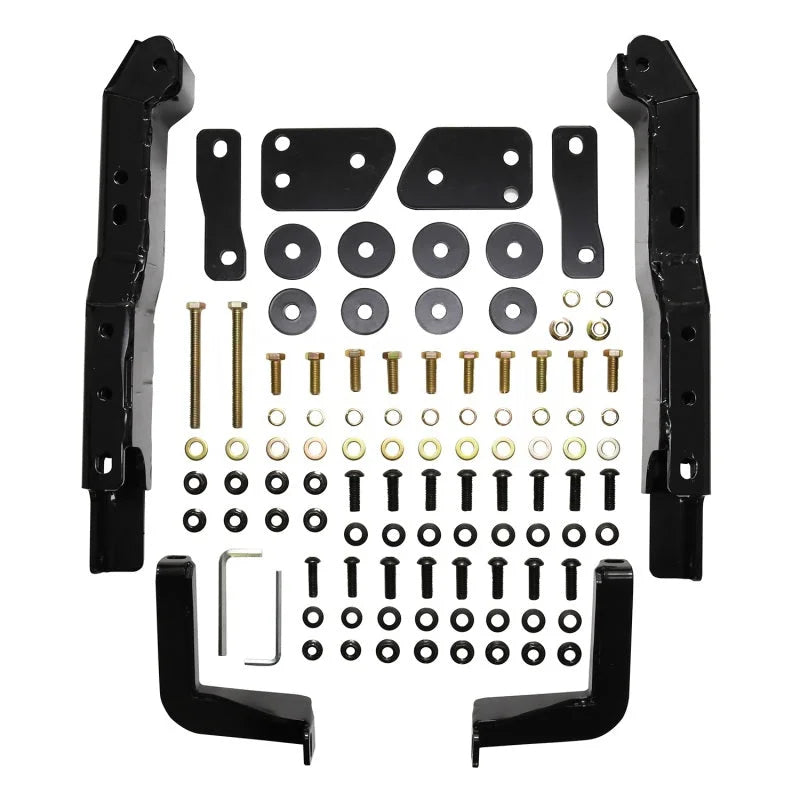 Westin 22-23 Chevrolet Suburban/Tahoe HDX Winch Mount Grille Guard - Black - Back View