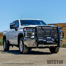 Load image into Gallery viewer, Westin Chevrolet Silverado 2500/3500 20-21 HDX Winch Mount Grille Guard - Back View