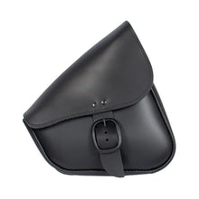 Load image into Gallery viewer, Willie & Max HD Sportsters, Custom Hard Tails Leather Swingarm Bag Dual Shock w/Blk Buckle - Black