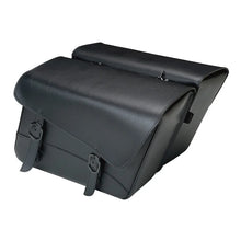 Load image into Gallery viewer, Willie & Max Universal Black Jack Large Slant Saddlebag Set (16 in L x 11 in H x 6.5 in W) - Black