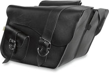Load image into Gallery viewer, Willie & Max Universal Ranger Large Slant Saddlebags (16 in L x 11 in H x 6.5 in W) - Black