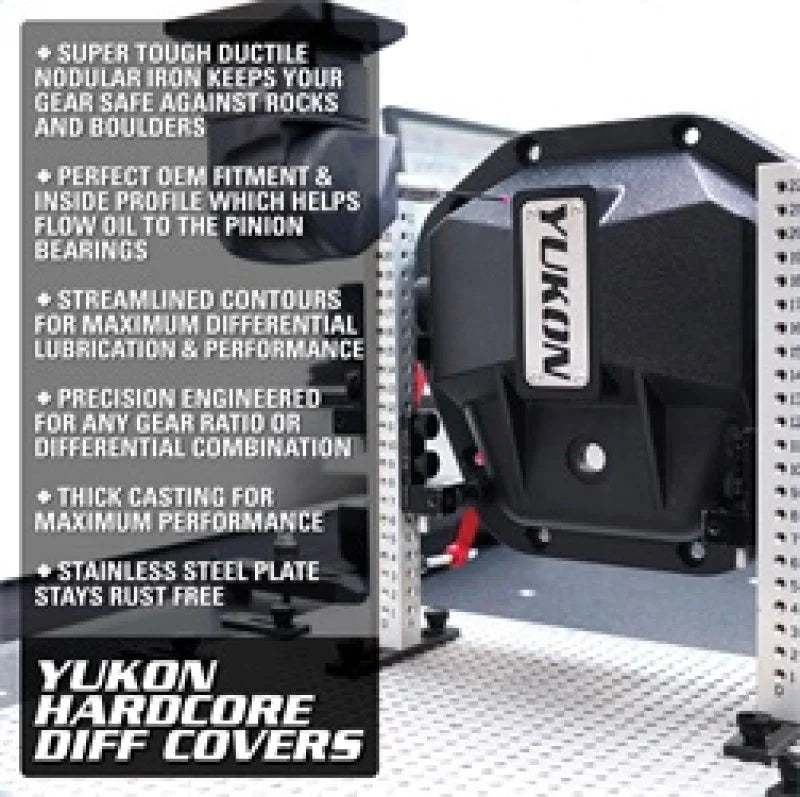 Yukon Gear Hardcore Front Nodular Iron Cover for Jeep Wrangler JL Dana 44/210mm - Additional View 9