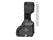 Load image into Gallery viewer, aFe 17-19 GM Diesel V8-6.6L L5P Engine Oil Pan w/ Machined Fins - Side View