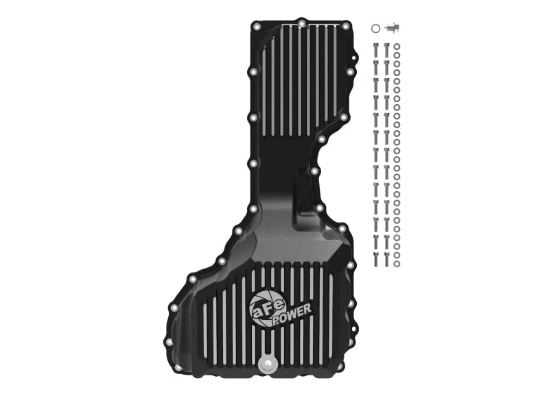aFe 20-25 GM Diesel V8-6.6L L5P Engine Oil Pan w/ Machined Fins - Additional View 5