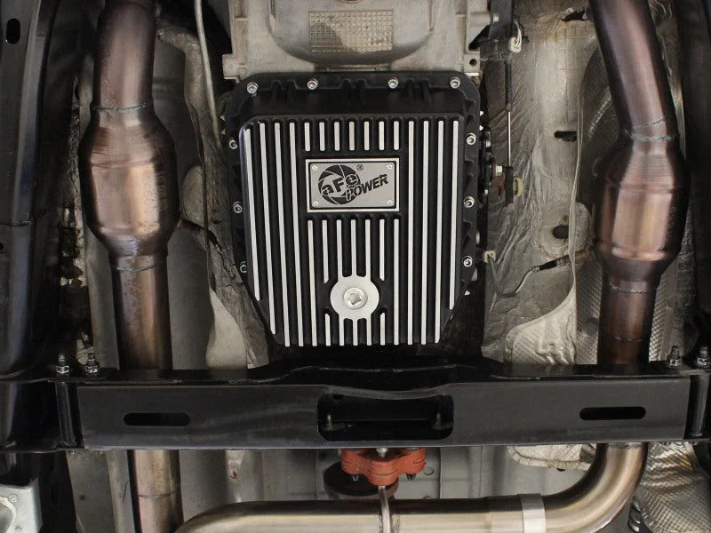 afe aFe POWER Transmission Pan Ford Trucks 80-92 (AOD Transmission) - Side View