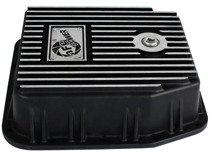 afe aFe POWER Transmission Pan Ford Trucks 80-92 (AOD Transmission) - Installation View